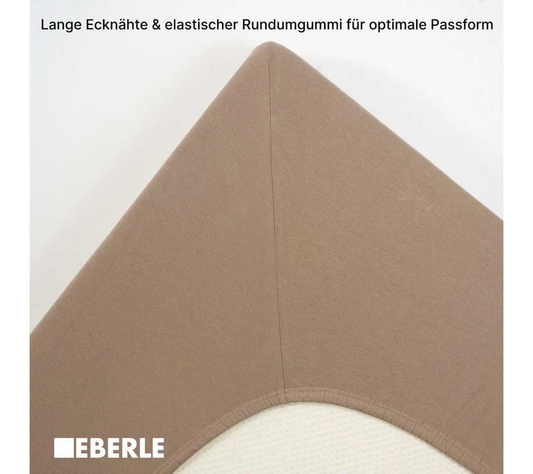 BELLANA Spannbettlaken coolTouch Beige Creme Jersey-Elasthan - Bild 3
