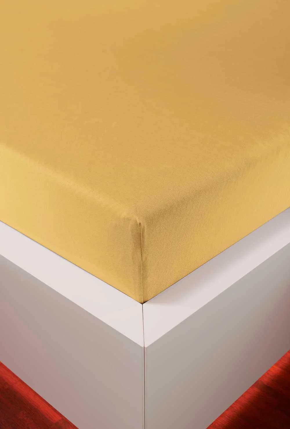 bellana Spannbettlaken Jersey-Elasthan Deluxe Zitron