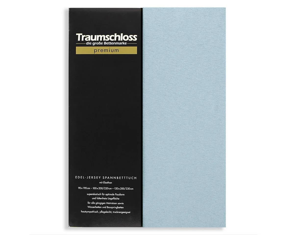Traumschloss Spannbettlaken Exclusiv Jersey Blau - Bild 2