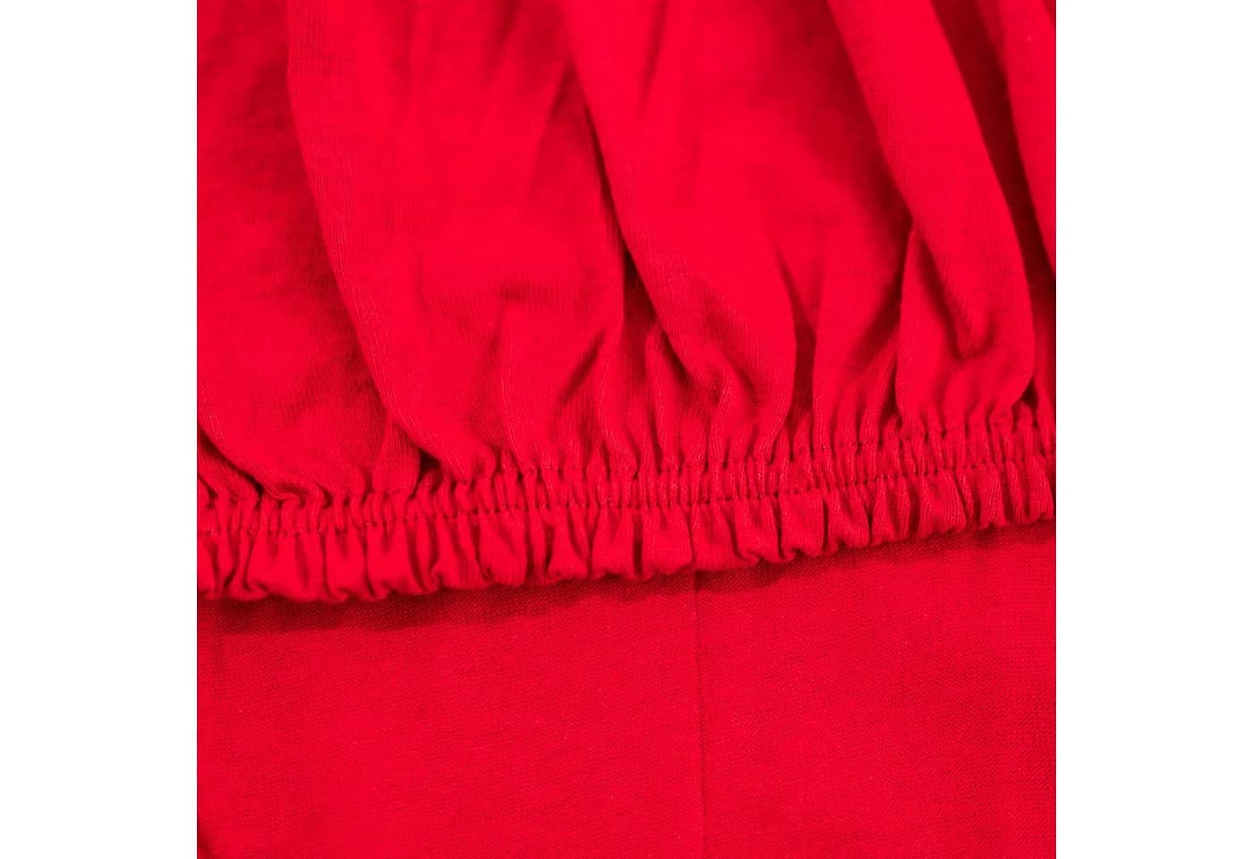Traumschloss Spannbettlaken Comfort Jersey Rot 100% Baumwolle - Bild 3