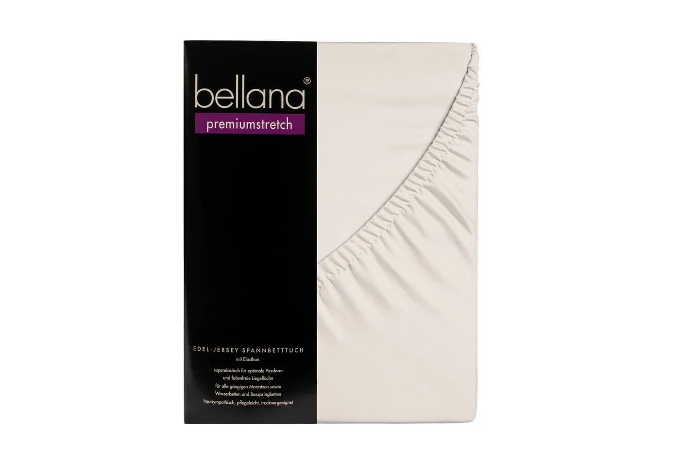 bellana Spannbettlaken Premiumstretch Jersey Weiß - Bild 2