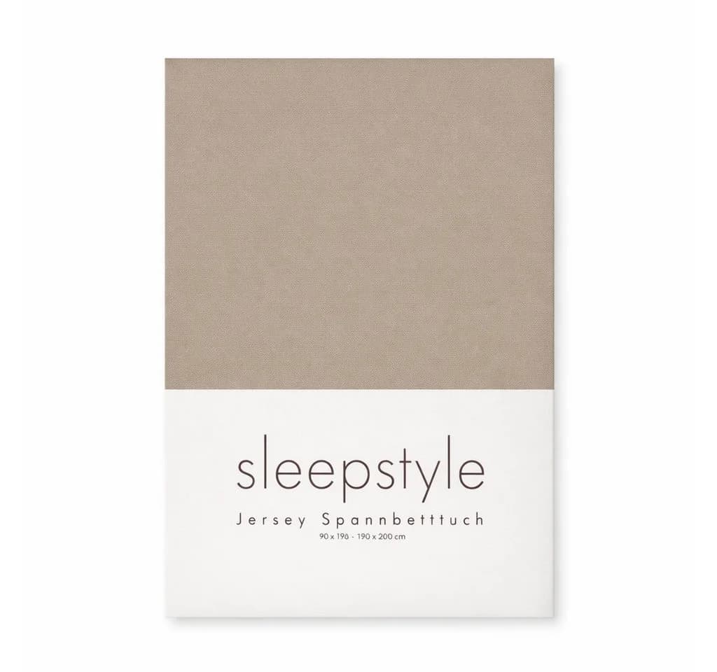 Sleepstyle Spannbettlaken Jersey Braun 100% Baumwolle - Bild 2