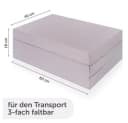 Alvi® Reisebettmatratze Komfort Grau 60x120 cm Bild 4