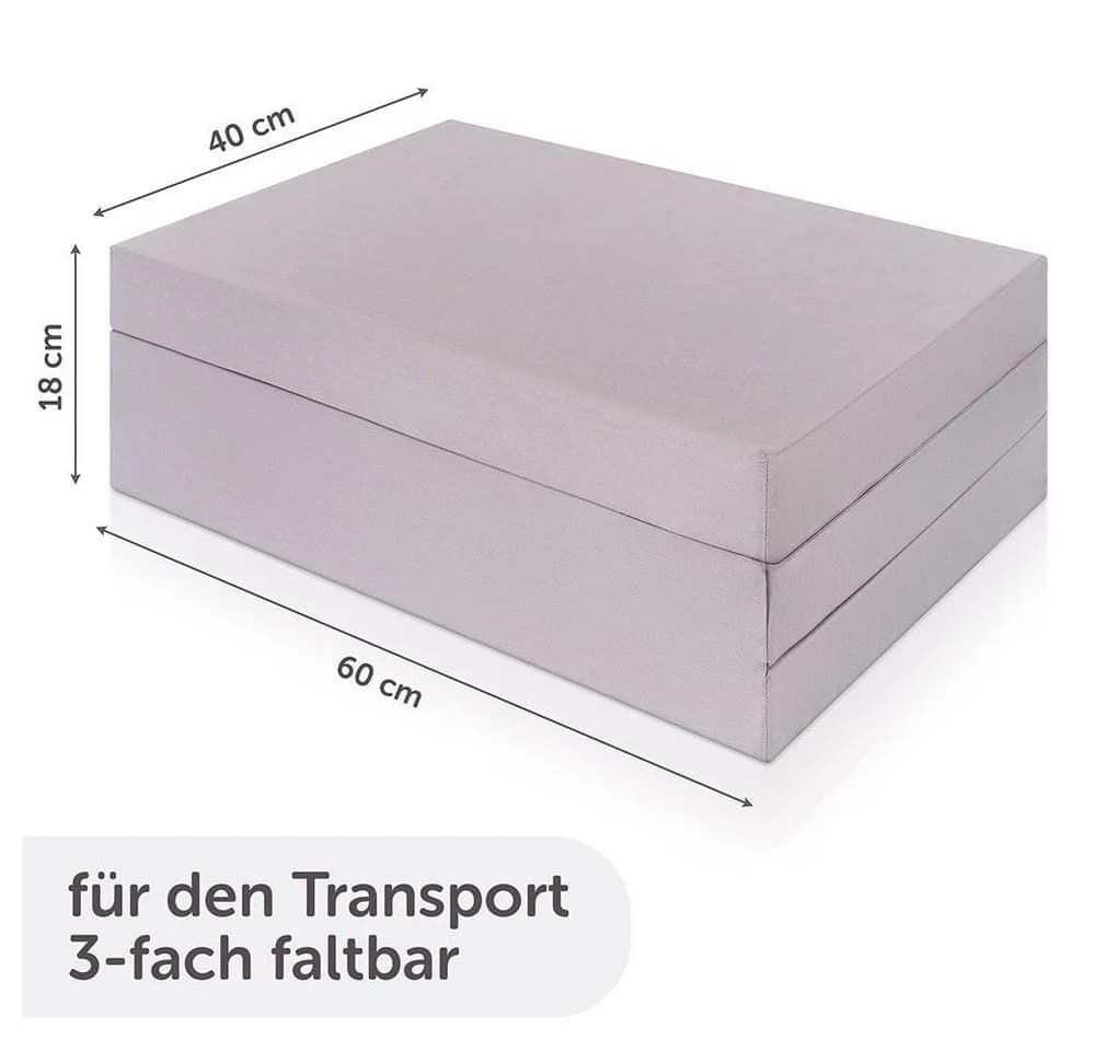 Alvi® Reisebettmatratze Komfort Grau 60x120 cm - Bild 4