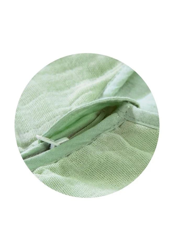 Alvi® Babyschlafsack Mull-Baumwolle TOG 0.5 Türkis Bunt - Bild 4