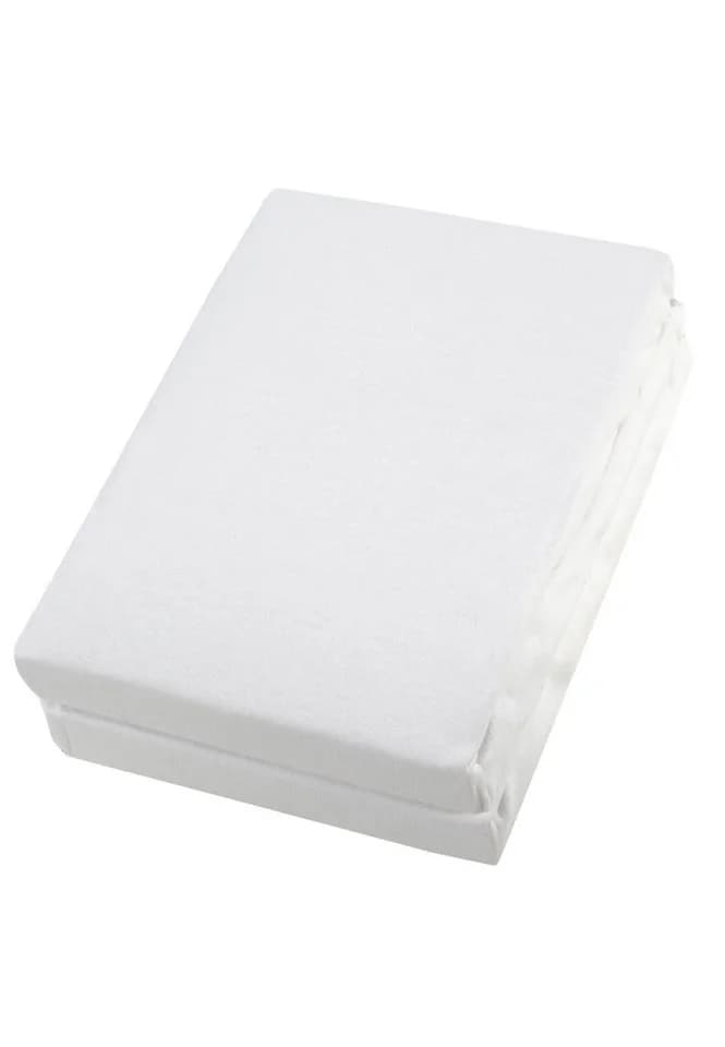 Alvi® Spannbettlaken 2er-Pack Baumwolle Weiß Rundum-Gummizug - Bild 3