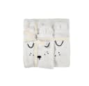 Alvi® Kapuzen-Badetuch & Waschhandschuh Set Frottier Bio-Baumwolle Bild 1