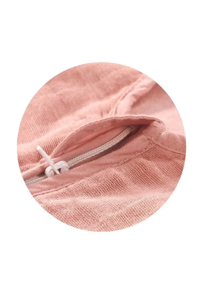 Alvi® Mull-Schlafsack Rosa TOG 0.5 - Bild 4