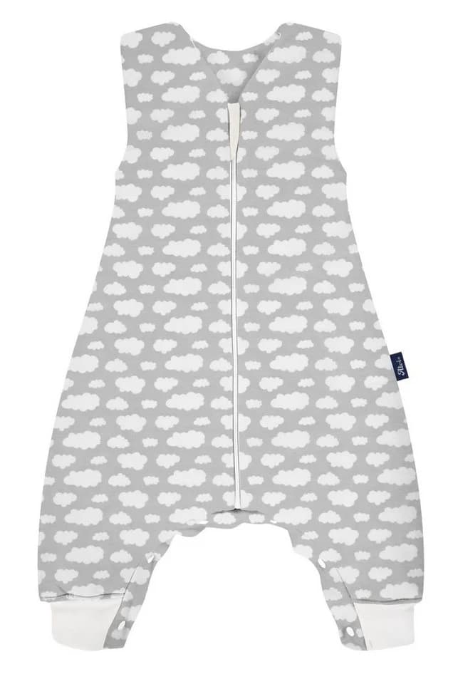 Alvi® Babyschlafsack Sleep-Overall wattiert mit Füßen Wolke Silber - Bild 2