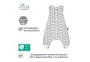 Alvi® Babyschlafsack Sleep-Overall wattiert mit Füßen Wolke Silber Bild 3