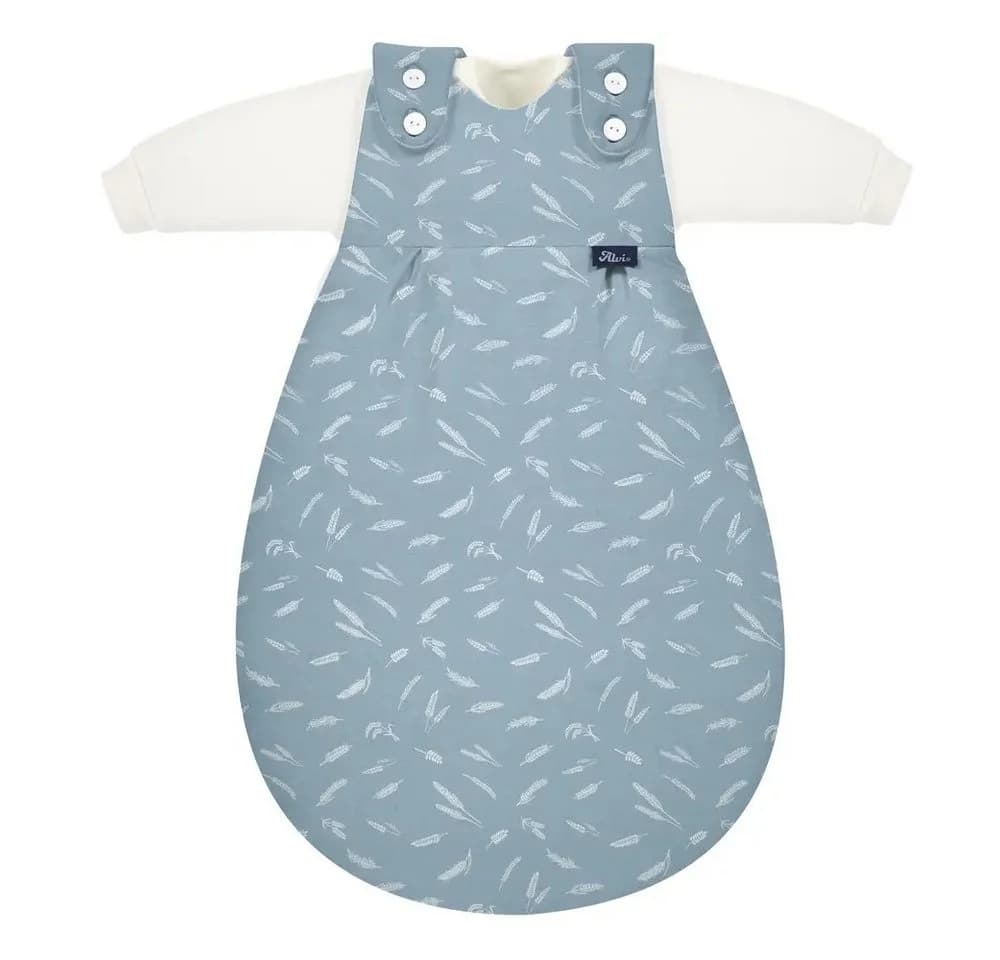 Alvi® Babyschlafsack 3tlg. Earth blau Flachgewebe mitwachsend