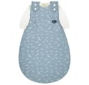 Alvi® Babyschlafsack Baby-Mäxchen 3tlg. Flachgewebe Earth blau Gr. 80/86 Bild 2