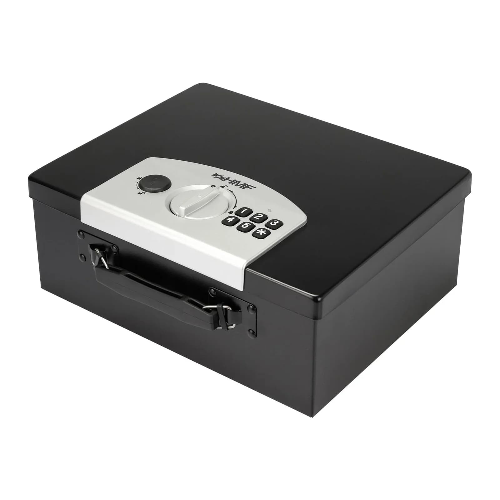 HMF Dokumentenbox mit Elektronikschloss Schwarz