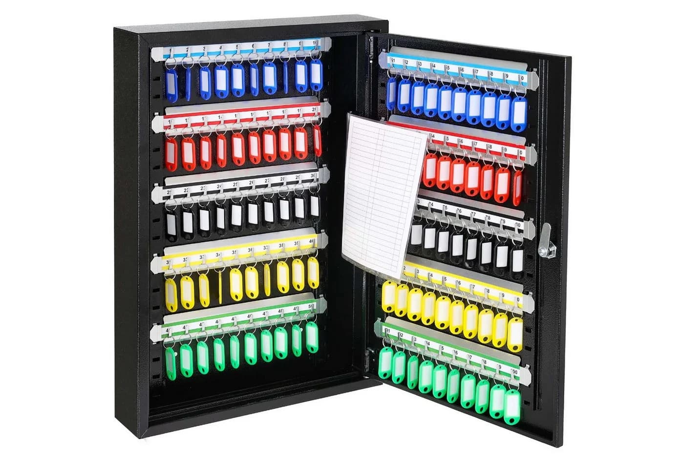 HMF Schlüsselkasten 100 Haken Stahl Schwarz - Bild 2