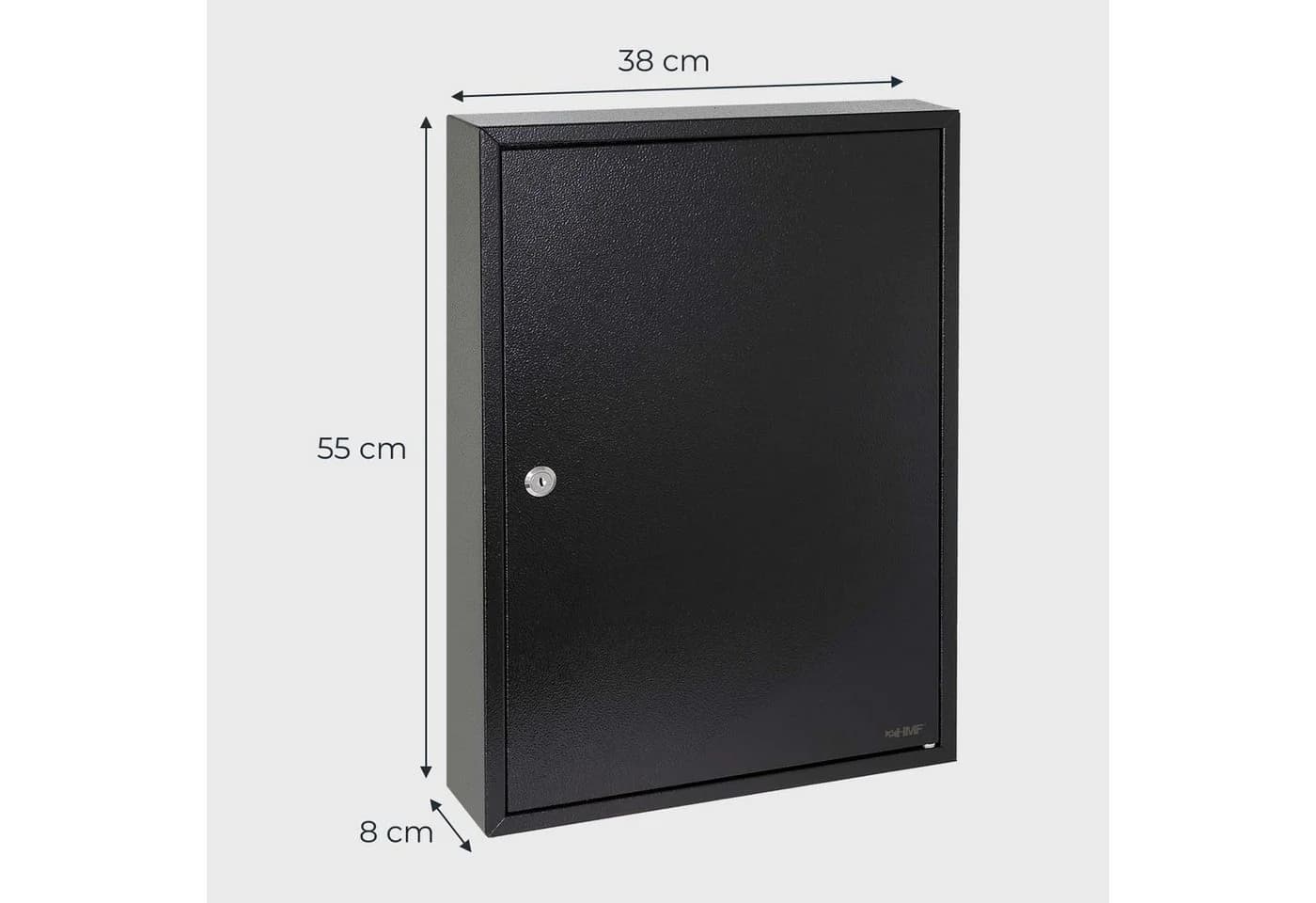HMF Schlüsselkasten 100 Haken Stahl Schwarz - Bild 5