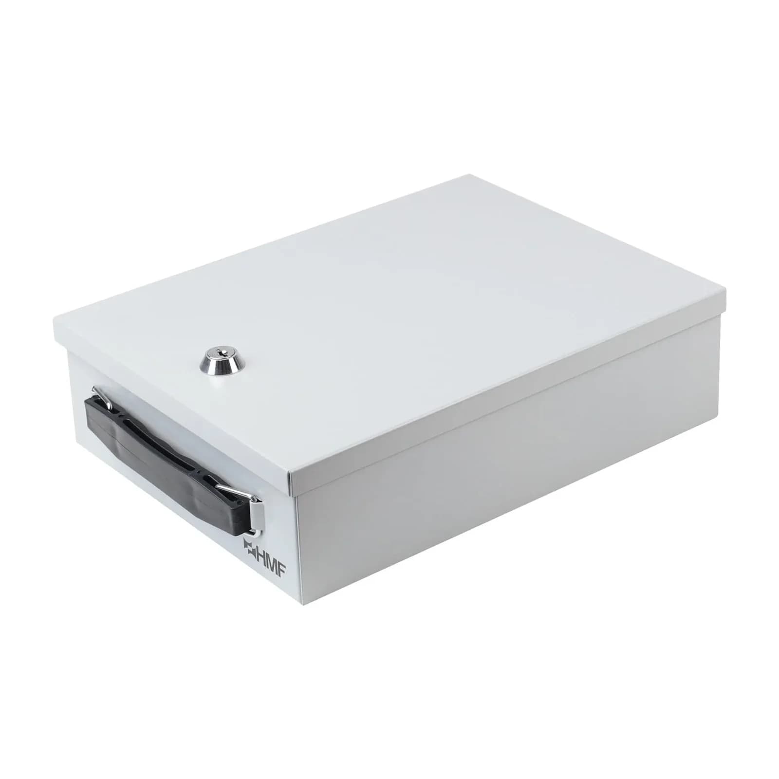 HMF Dokumentenkassette DIN A5 Metall Lichtgrau