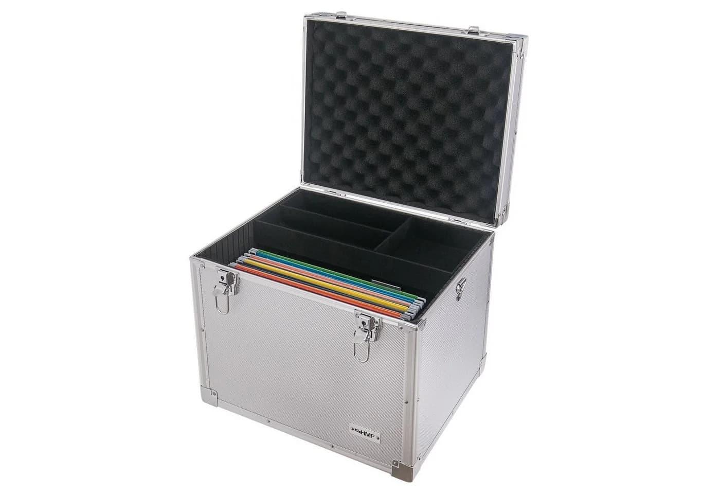 HMF Hängeregistraturbox 14812-02 Alukoffer für DIN A4 Hängemappen Silber - Bild 3