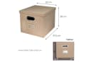 HMF Aufbewahrungsbox mit Deckel für DIN A4 Hängeregister Beige Bild 5