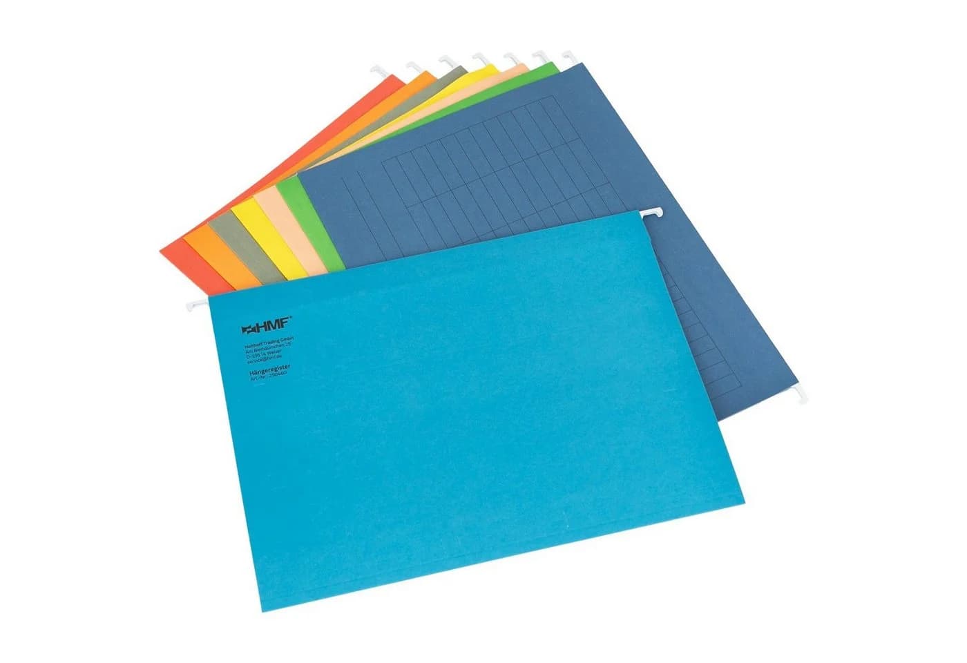 HMF Hängeregister 8er Set Bunt mit Vollsichtreitern - Bild 4