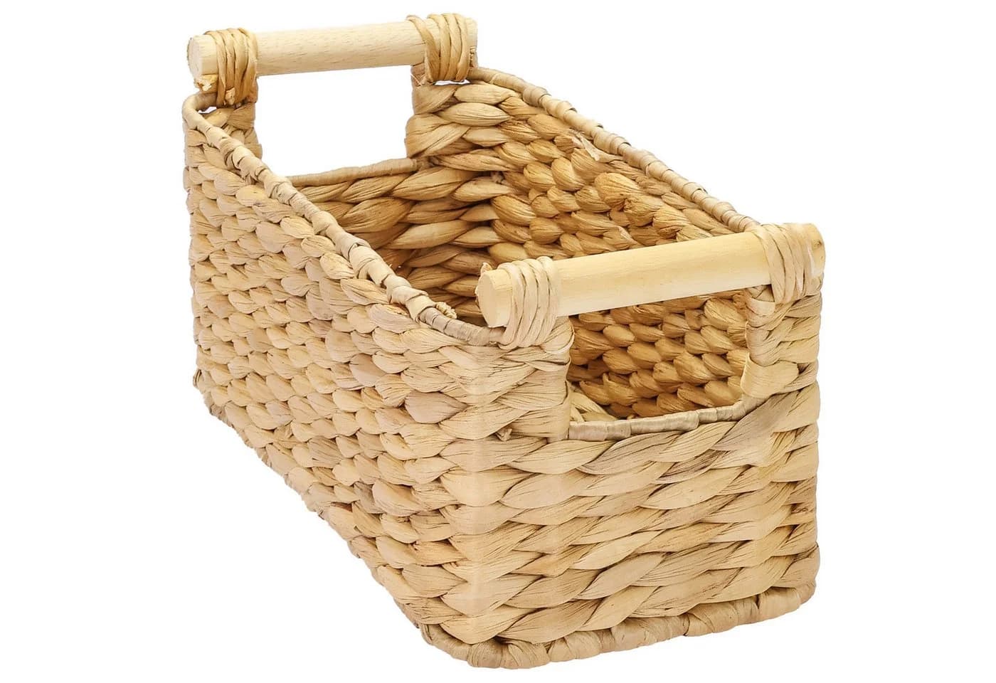 HMF Aufbewahrungskorb Wasserhyazinthe mit Holzgriffen - Bild 2