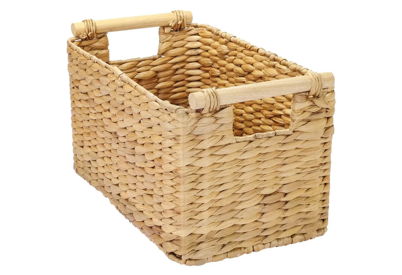 HMF Aufbewahrungskorb mit Holzgriffen Wasserhyazinthe - Bild 2