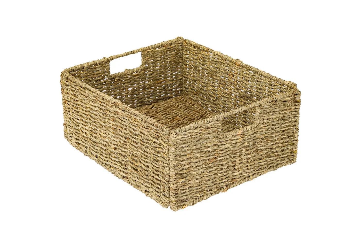 HMF Regalkorb Aufbewahrungskorb Seegras mit Griffen