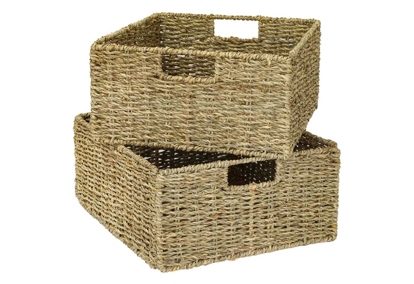 HMF Regalkorb Aufbewahrungskorb Seegras mit Griffen - Bild 2