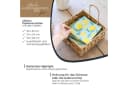 HMF Serviettenhalter Wasserhyazinthe Beige mit Sicherungsklemme Bild 3