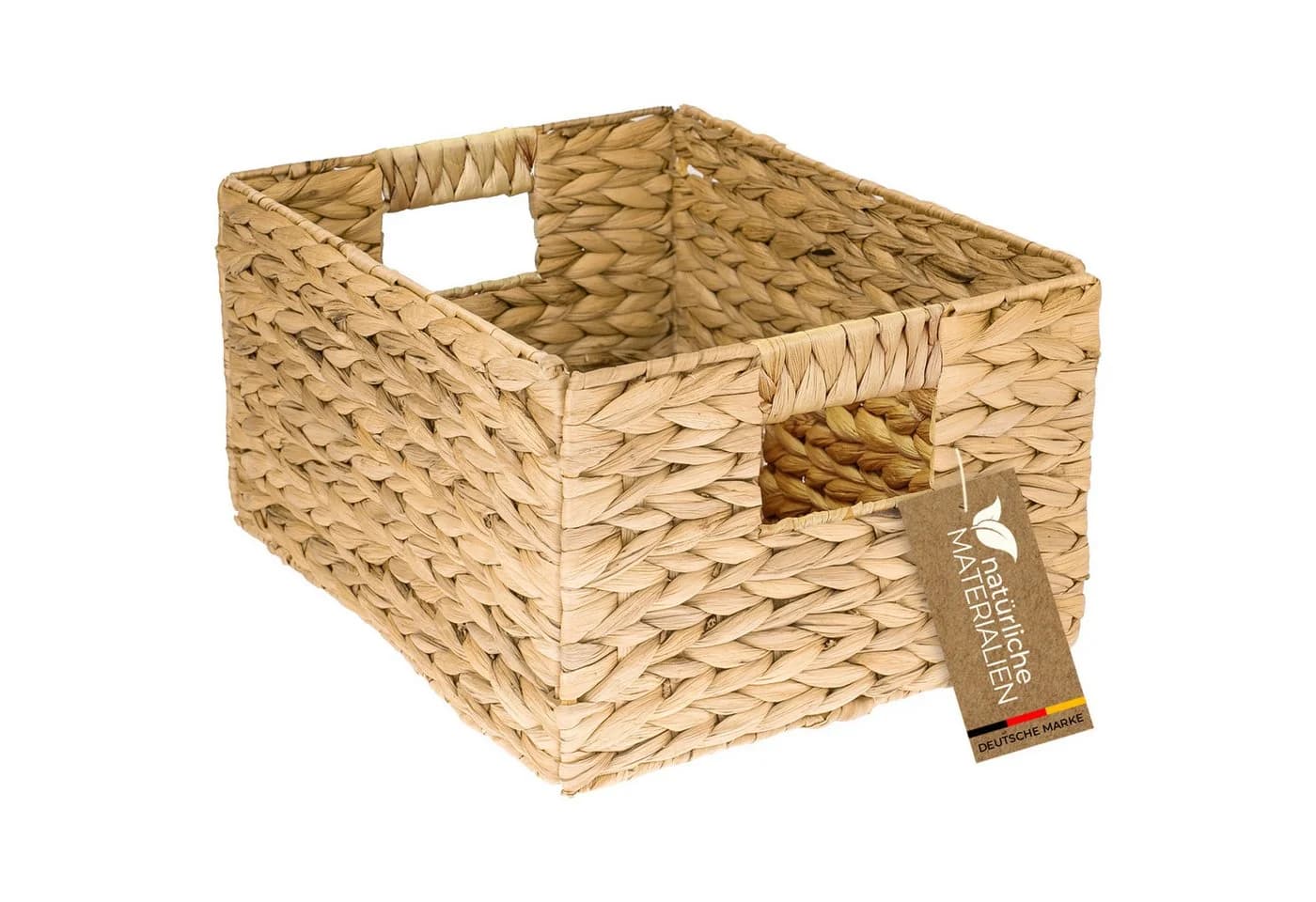 HMF Aufbewahrungskorb Wasserhyazinthe mit Griffen Natur - Bild 2