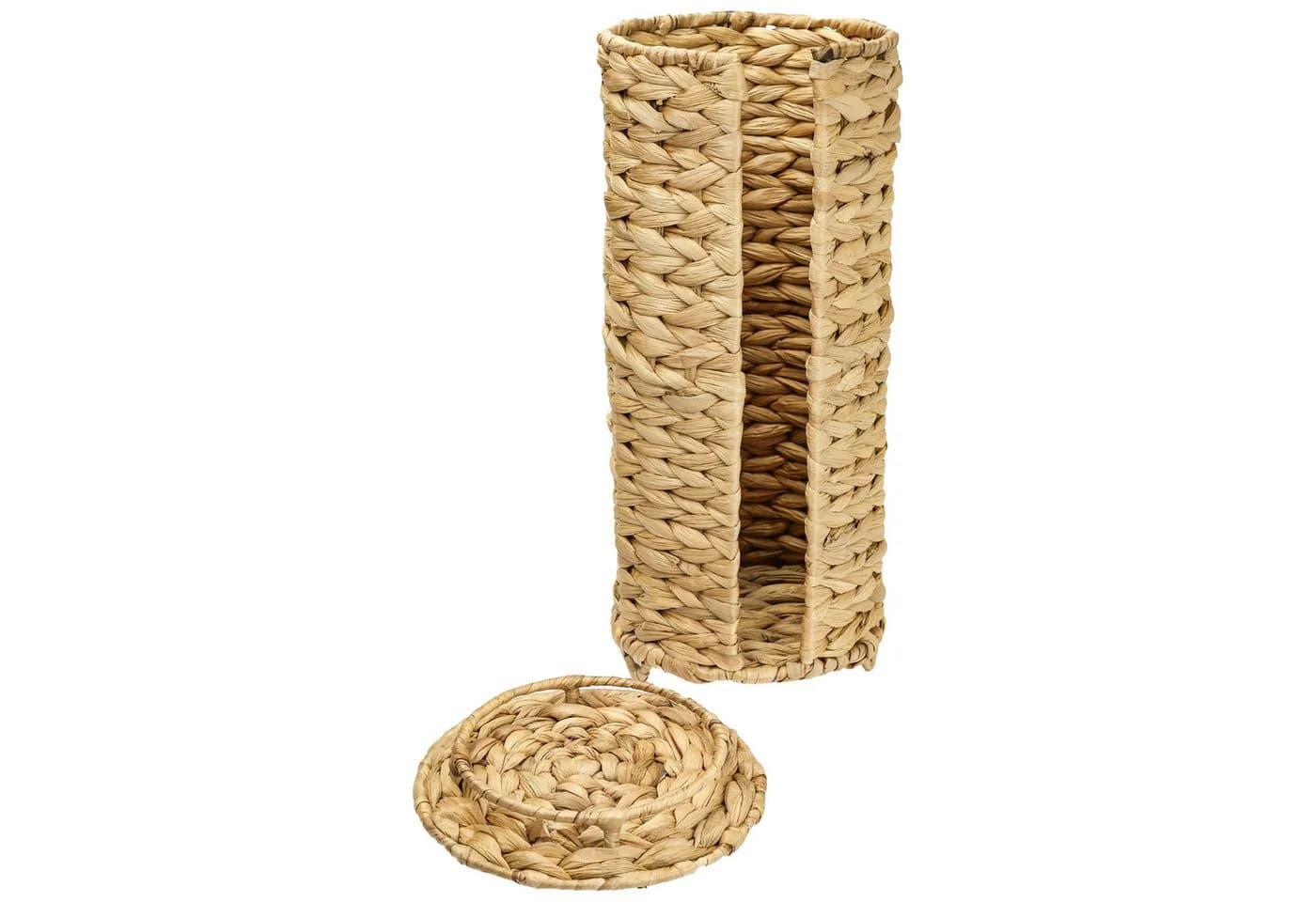 HMF Toilettenpapierhalter Wasserhyazinthe mit Deckel für 3 Rollen - Bild 3