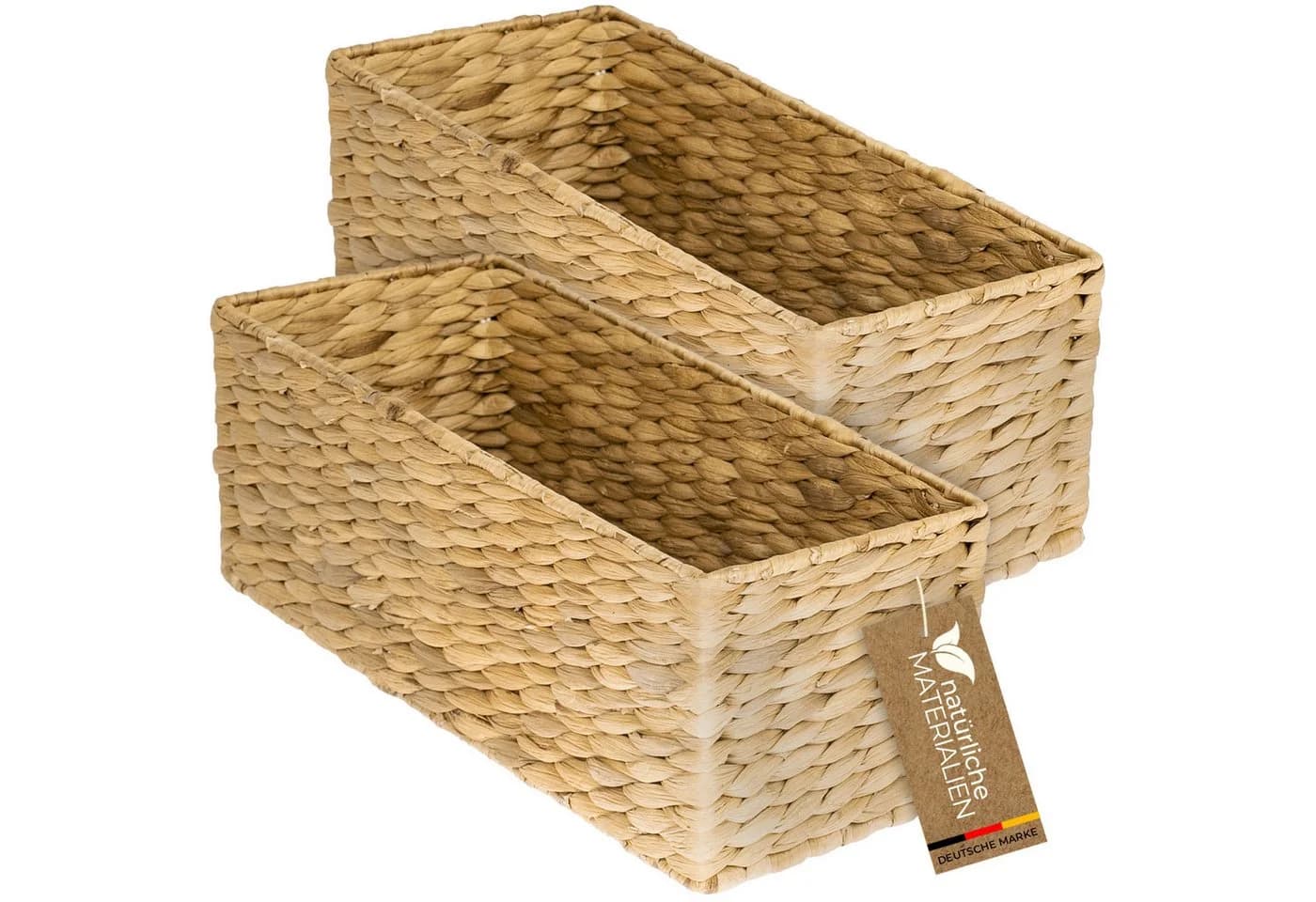 HMF Aufbewahrungskorb Wasserhyazinthe 2er Set für KALLAX - Bild 2