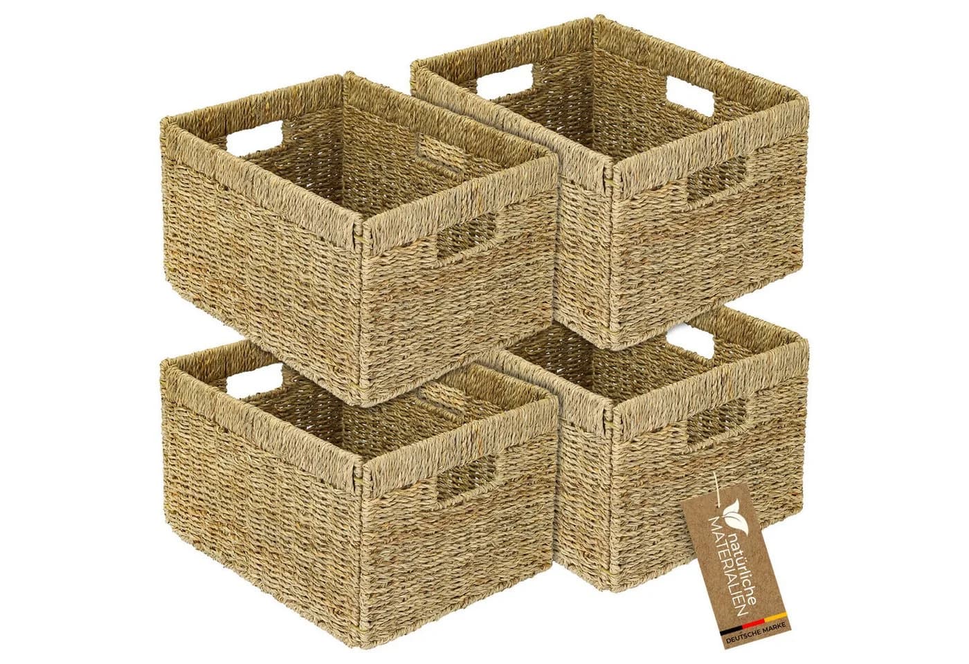 HMF Regalkorb 4er Set Seegras für Billy Regal - Bild 2