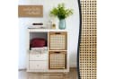 HMF Regalkorb Aufbewahrungskorb Wiener Geflecht Rattan Akazienholz Natur Bild 4