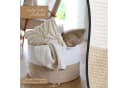 HMF Aufbewahrungskorb XXL Wäschekorb Baumwolle Weiß-Braun Bild 4