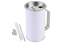 HMF Spardose Spendenbox mit Griff Silber Grau Bild 2