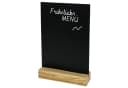HMF Standtafel Tischaufsteller Kreidetafel mit Holzfuß, DIN A5, Schwarz Bild 2