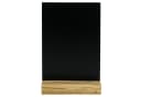 HMF Standtafel Tischaufsteller Kreidetafel mit Holzfuß, DIN A5, Schwarz Bild 4