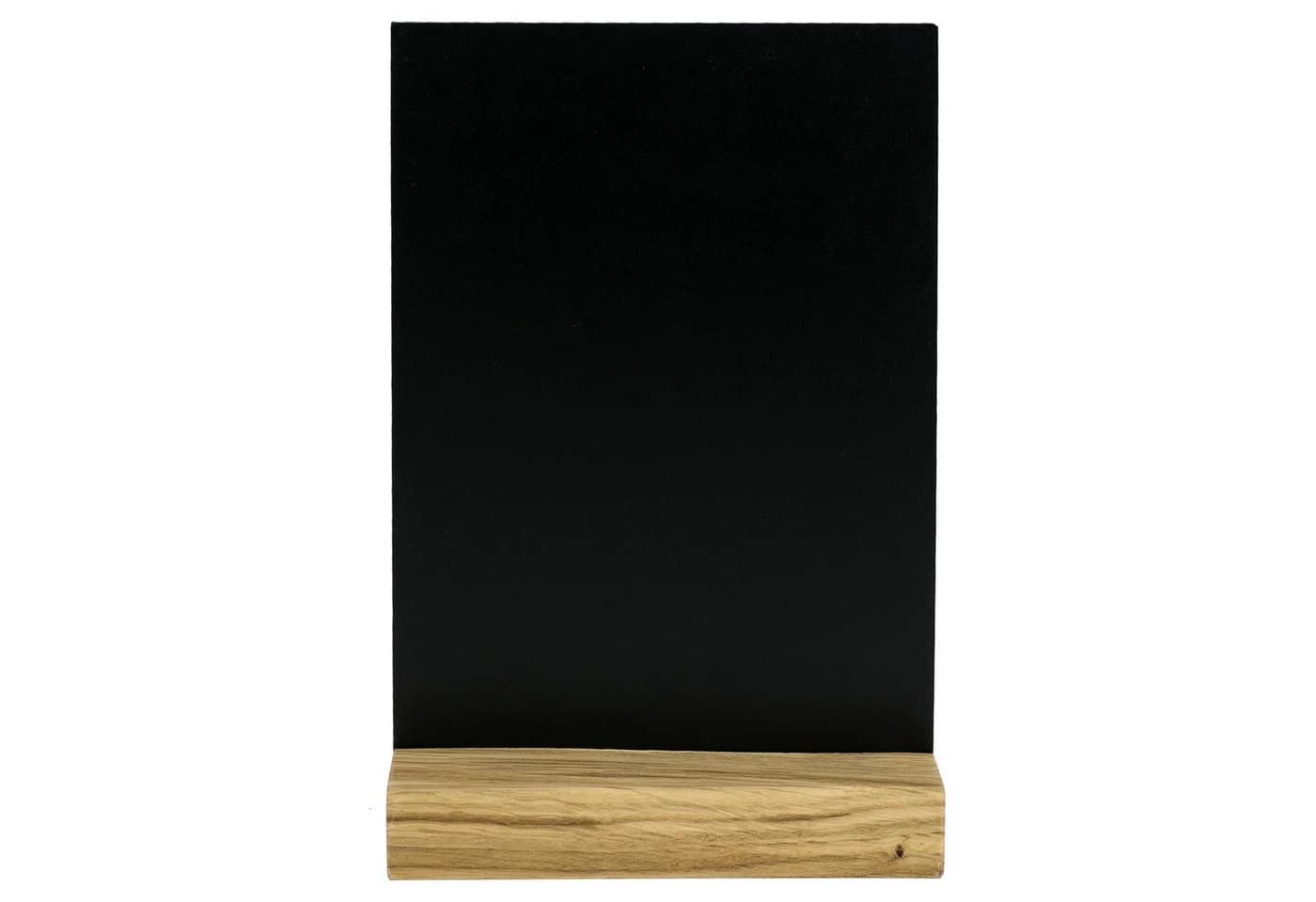 HMF Standtafel Tischaufsteller Kreidetafel mit Holzfuß, DIN A5, Schwarz - Bild 4