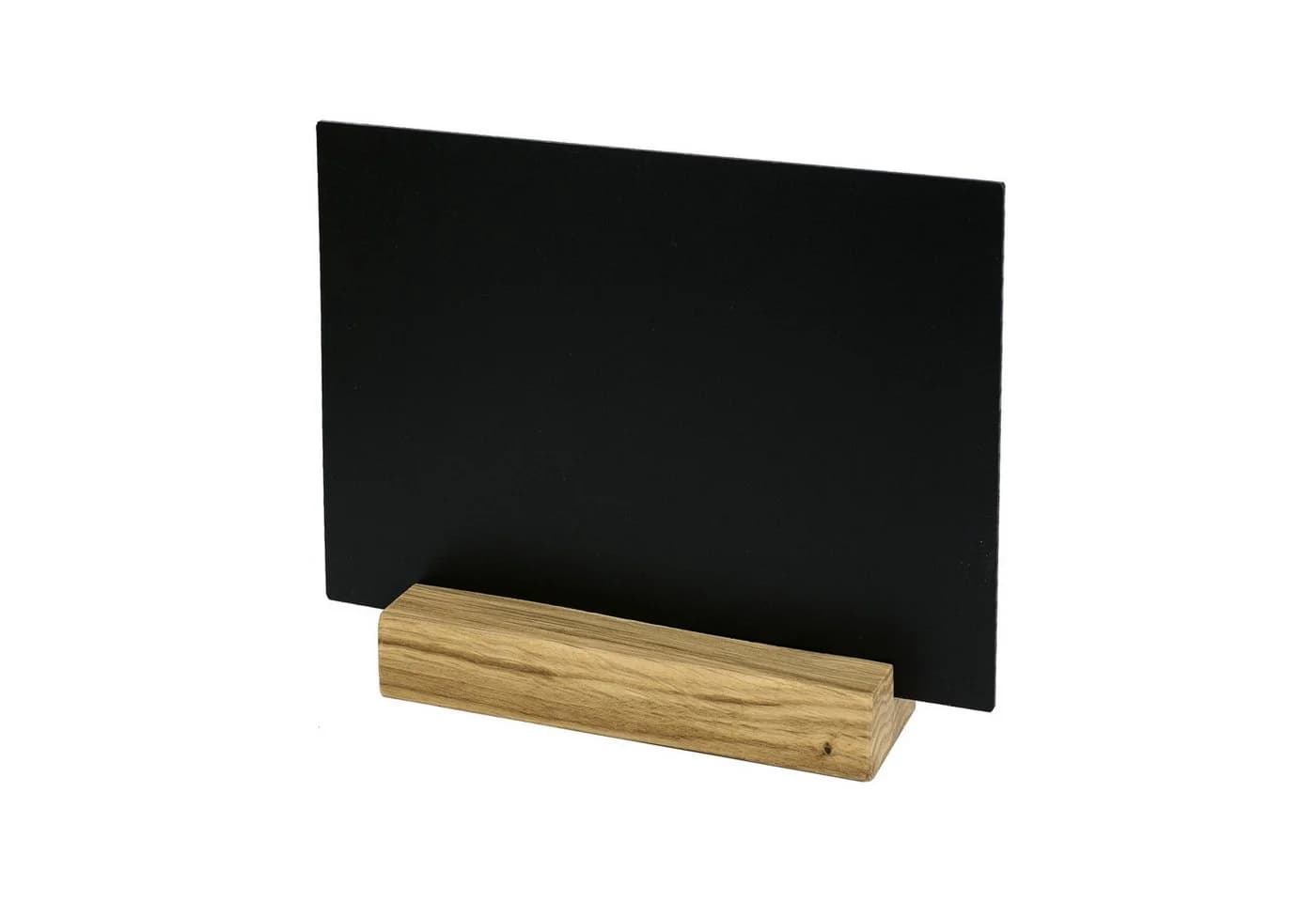 HMF Standtafel Tischaufsteller Kreidetafel mit Holzfuß, DIN A5, Schwarz - Bild 5