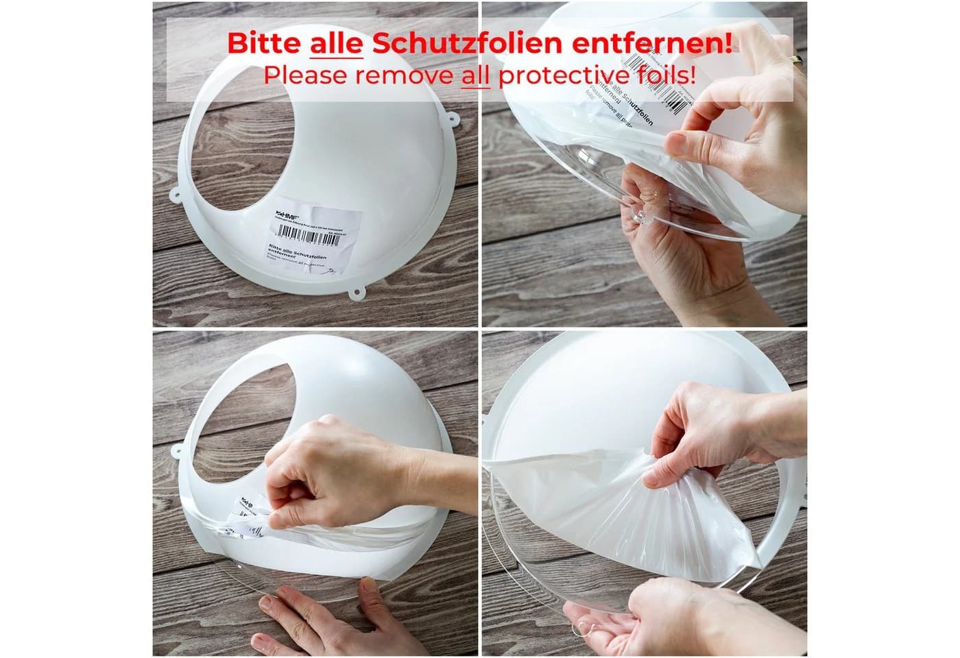 HMF Deko-Wandregal Acrylhalbkugel Transparent Kinderzimmer - Bild 5