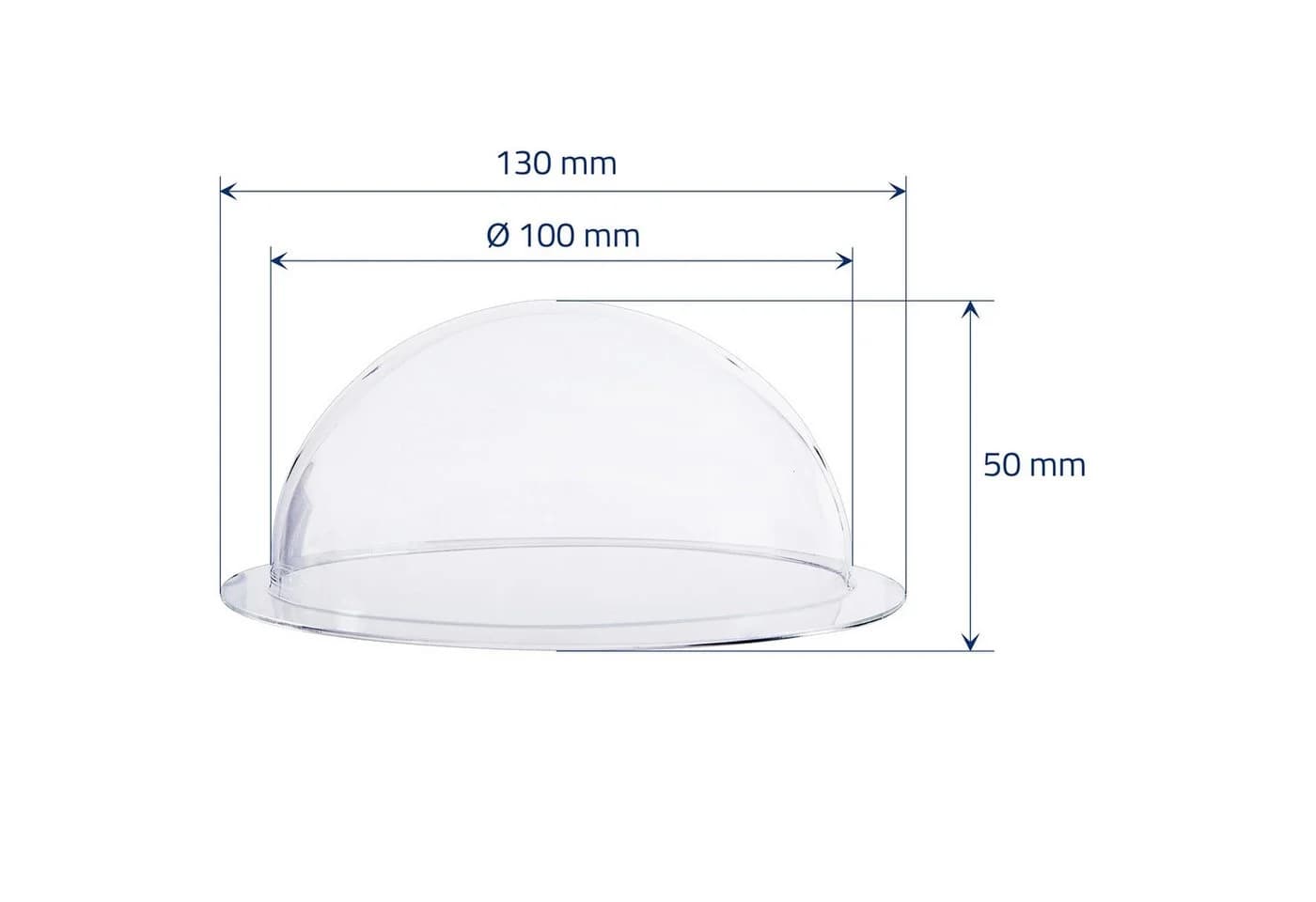 HMF Dekokugel Halbkugel Acryl Transparent mit Krempe - Bild 3