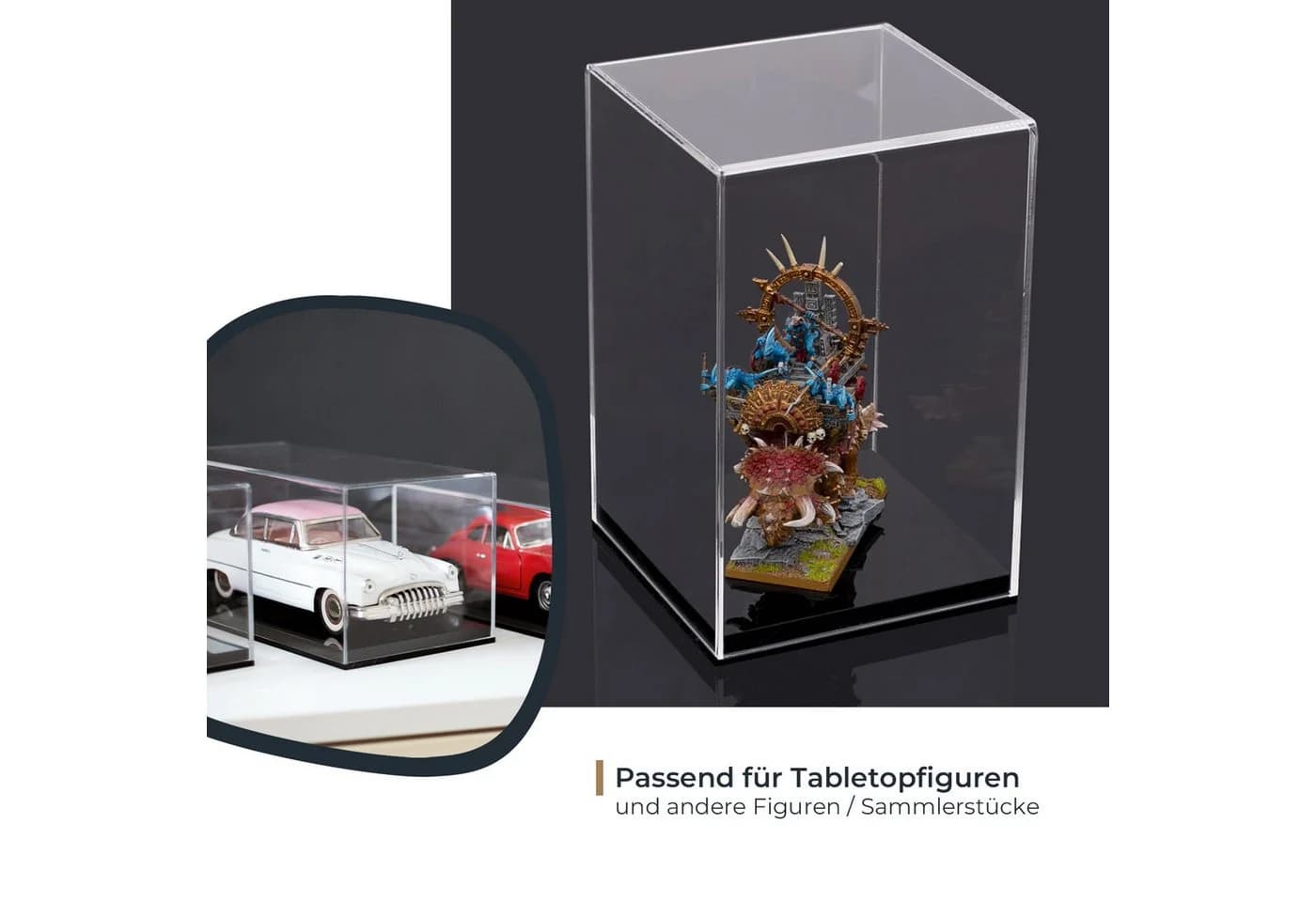 HMF Acryl Vitrine Transparent mit Spiegeleffekt - Bild 3