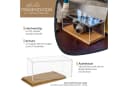 HMF Acryl Vitrine mit Holzsockel Transparent für Modellautos Bild 1
