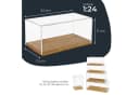 HMF Acryl Vitrine mit Holzsockel Transparent für Modellautos Bild 5