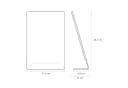 HMF Acryl Tischaufsteller Glasklar L-Ständer DIN A4 Bild 5