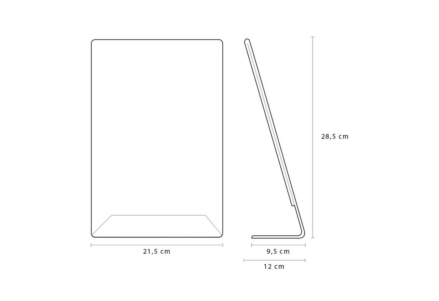 HMF Acryl Tischaufsteller Glasklar L-Ständer DIN A4 - Bild 5