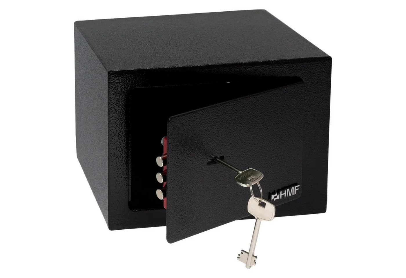 HMF Möbeltresor Safe mit Doppelbartschloss Schwarz - Bild 2