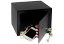 HMF Möbeltresor Safe mit Doppelbartschloss Schwarz Bild 3