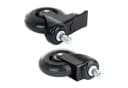 HMF Stuhlrolle 6810 mit Bremsfunktion Schwarz 5er Set Bild 4
