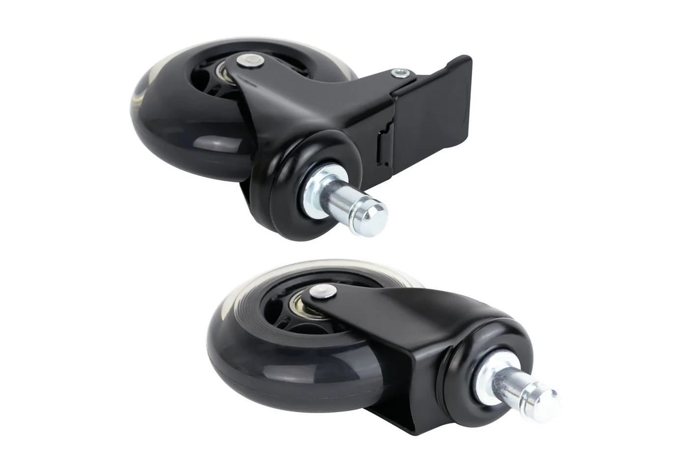 HMF Stuhlrolle 6810 mit Bremsfunktion Schwarz 5er Set - Bild 4